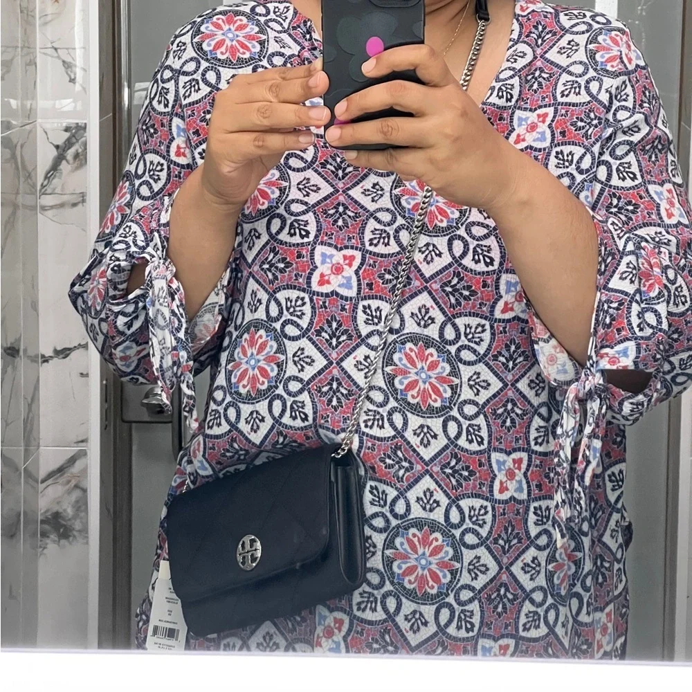TORY BURCH• Willa Black Quilted Nylon Crossbody Bag